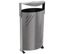 Poubelle d'extérieur Titan - Acier Noir 95L - Robuste et Durable - 3 ans Garantie