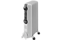 Delonghi - Radiateur bain d&amp;#039;huile TRRS0715 - 1500W - 7 éléments - Gris clair - Thermostat d&amp;#039;ambiance