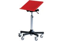 Global Professional Seating - Desserte mobile 1401 Mini - Plateau inclinable 40° - Charge 100kg - Hauteur réglable 61-86cm - Acier