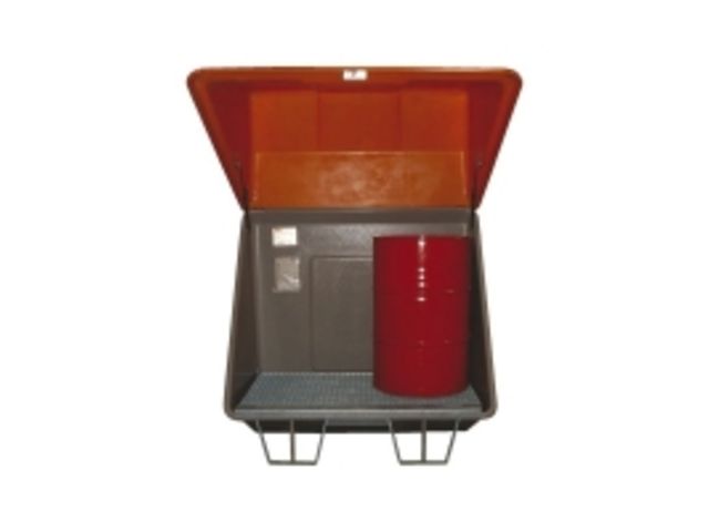 Magasin de stockage polyester avec fond caillebotis,  200 litres, 600 kg