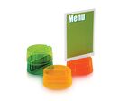 Porte-menu de table publicitaire | Cad'Rev 