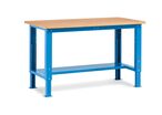 Etabli métal Fortis L.1500 mm bois bleu réglable