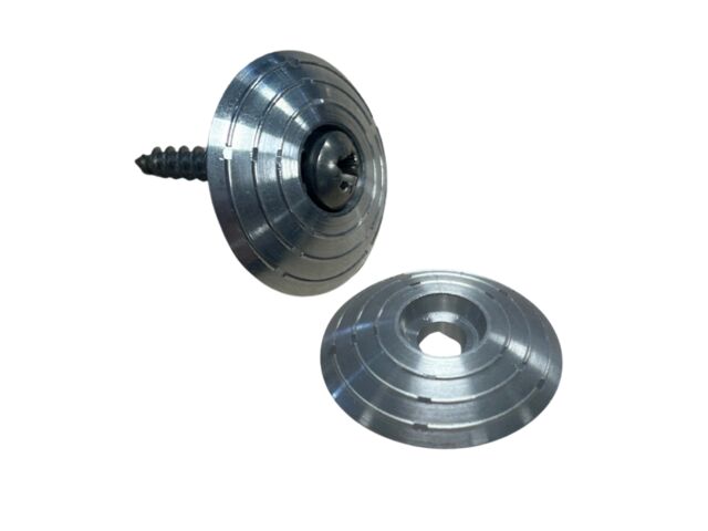 PASTILLES PODOTACTILES ALUMINIUM BRUT RAINURE A VISSER KIT DE 200