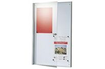 Planorga - Vitrine Murale Extra-Plate 97x67cm - Magnétique Acier Gris - 9 Feuilles A4 - Intérieur