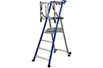 Duarib - Plateforme roulante Ultim 4 marches - Aluminium - Hauteur travail 2.95m - Charge 150kg - NF