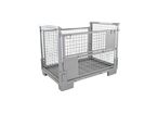 Caisse-palette grillagée repliable