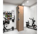 Armoire vestiaire en acier avec prise électrique et 3 serrures | Akaze