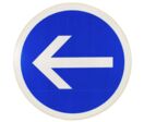 Panneau obligation de tourner à gauche Ø450mm