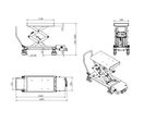 Table élévatrice électrique mobile 1200 kg - Hauteur 1800 mm - Plateau 1100 x 596 mm - Alimentation 230 V MW Tools WTE1205