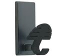Manade - Patère Magnétique Kyoto Noire - 1 Patère - ABS Éco-responsable - 12.5 cm
