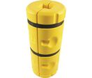 Manutan Expert - Butoir de protection pour pilier Ø 350mm - Noir/jaune - Hauteur 900mm - Plastique résistant