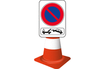 Panneau temporaire B6a1 et M6a pour cône