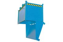 Bauer - Benne à fond ouvrant FB 2000 - 2000L, 1500kg max, Acier Bleu, 260kg