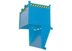 Bauer - Benne à fond ouvrant FB 2000 - 2000L, 1500kg max, Acier Bleu, 260kg