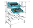 Stockage et picking mobile | Étagère picking mobile 3 niveaux N° 2A-2 