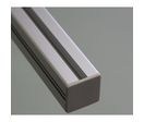 Embout de protection pour profilés aluminium 40x40 fente de 10mm - Gris - Montage à vis incluse