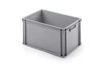 Bac plastique gerbable euro-norme | Ronny 320 OG gris