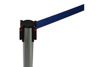 Poteau chromé et sangle 290cm bleue