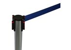 Poteau chromé et sangle 290cm bleue