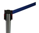 Poteau chromé et sangle 290cm bleue