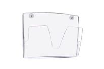 CEP - Corbeille Murale Magnétique Cristal A4 - Polystyrène Transparent - Origine France Garantie