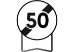 Panneaux temporaire de prescription B33 Fin de limitation de vitesse a 50km/h