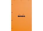 Bloc-bureau Rhodia 21x31,8cm petits carreaux pérforées 80 feuilles 80g