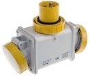 Connecteur Ip66 2p+t Jaune 16a 110v