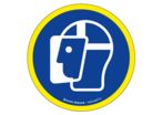 Panneau Visière de protection obligatoire - haute visibilité - Ø 80mm - 4090443