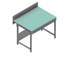 Paillasse verre émaillé P. 900 mm utile | R-T3EM6-12