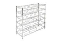 Rayonnage À Vin Quick Store+ Acier Chromé 63 Bouteilles