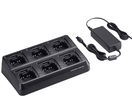 Chargeur 6 postes avec 6 adaptateurs pour uniquement les portatifs SA-TX1 - BC-121NSA 