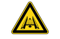 Panneau de danger installation rotative