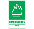 Panneau Dechets combustibles - Rigide 330x200mm - 4000732