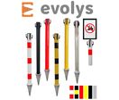 Poteau de Balisage Métal EVOLYS à Sceller