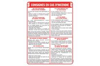 Consignes hotel 4 langues