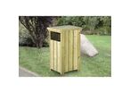 Poubelle en bois Alicante 80 litres - Pin du nord traité autoclave