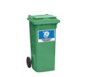 Conteneurs 80 l tri sélectif des déchets I B80LROUL Vert 