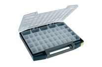 Raaco - Mallette Boxxser 55 - 45 compartiments - Bleu/Transparent - Rangement Organisé - 10kg Max