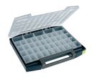 Raaco - Mallette Boxxser 55 - 45 compartiments - Bleu/Transparent - Rangement Organisé - 10kg Max