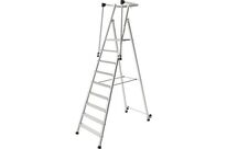 Tubesca-Comabi - Escabeau Haute Sécurité Magnum 3 - 9 Marches - Aluminium - Charge Max 150kg - Accès 4.13m