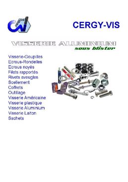 Visserie Aluminium (Vis alu)