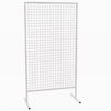 Présentoir Grille Mobile VAIIGO Avec Roulettes - 65x172 Cm, Hauteur Ajustable, 10 Crochets - Pour Boutique, Marché, Exposition