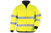 Parka 4 en 1 jaune et bleu marine L.