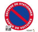 Panneau Aluminium Défense de stationner - Sortie de voitures - Novap