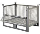 Caisse palette grillagée Omega 1/2 porte rabattable 1000x8000