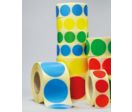 Etiquettes non-imprimées pastilles de couleurs