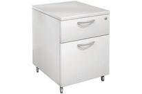 Manutan Expert - Caisson Mobile 2 Tiroirs Gris Clair - 42x59x60 cm - Éco-responsable, 10 Ans Garantie