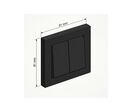Interrupteur Double Encastré 10A 250V - Noir