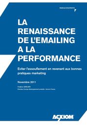 Catalogue Livres blancs : Livre blanc : La Renaissance de l'emailing à la performance : Eviter l’essouflement en revenant aux bonnes pratiques marketing